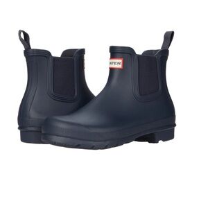Hunter Black Chelsea Rain Boots